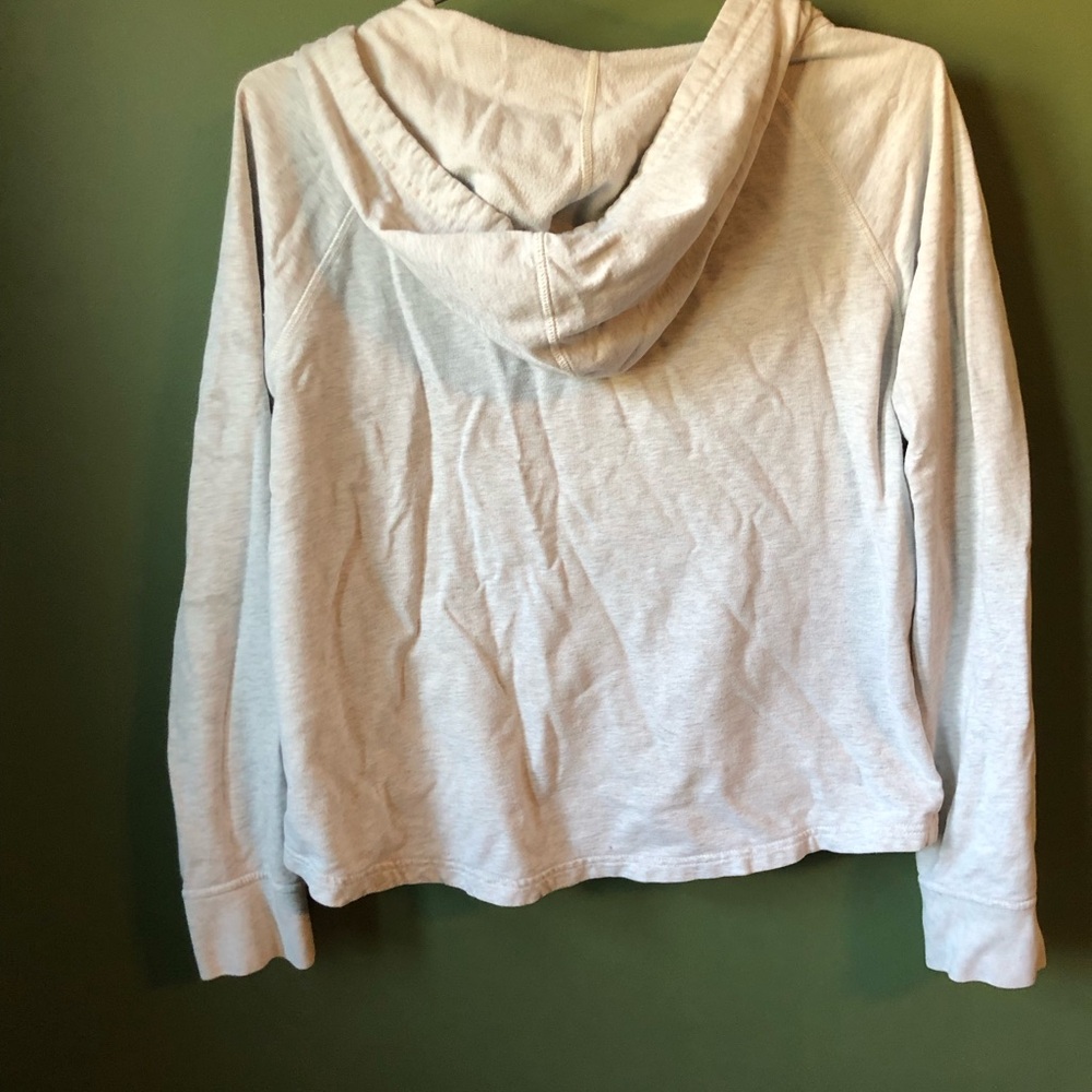 Patagonia Ahnya Organic Cotton Women's Hooded Sweatshirt Grey Size medium - Picture 3 of 4